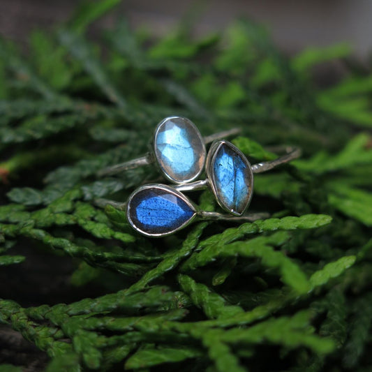 Sakina's Favorite Labradorite Stacker Ring- Pick your Ring