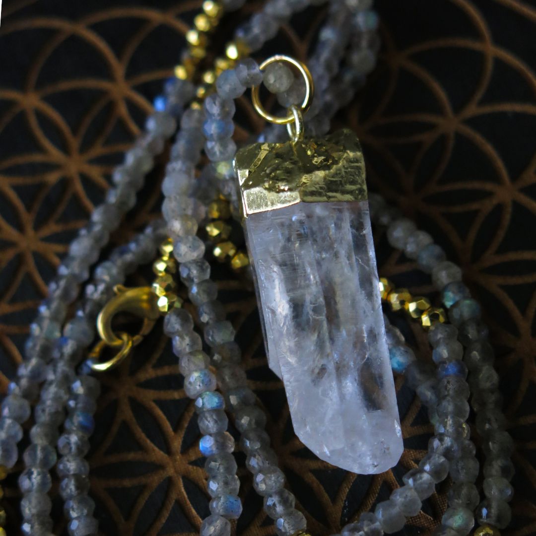 Labradorite Lemuria- Wrap-around Necklace