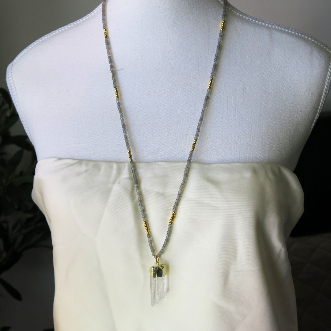 Labradorite Lemuria- Wrap-around Necklace