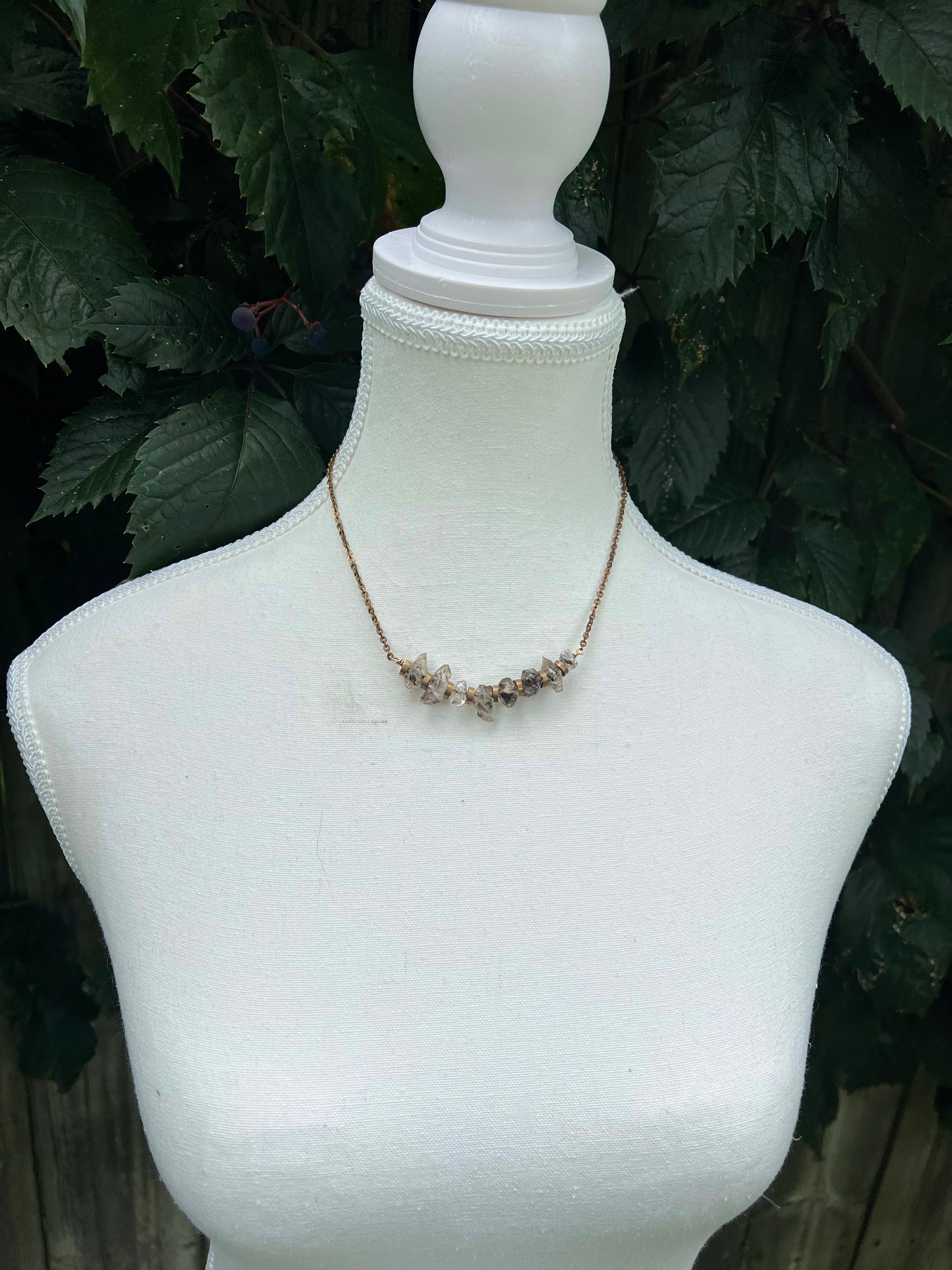 RAINY DAY FLASH SALE-Double Terminated Phantom Quartz Points Necklace