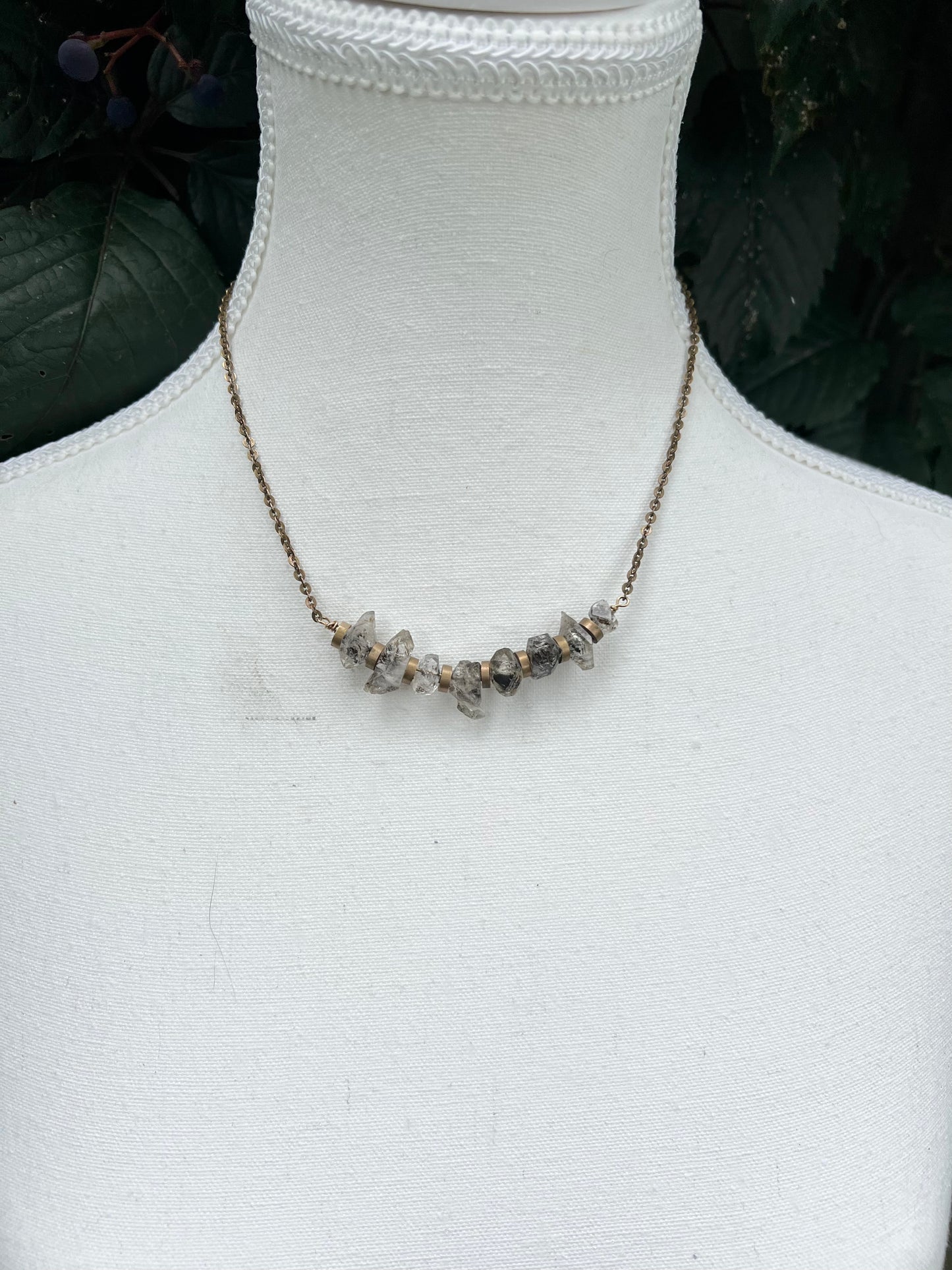 RAINY DAY FLASH SALE-Double Terminated Phantom Quartz Points Necklace