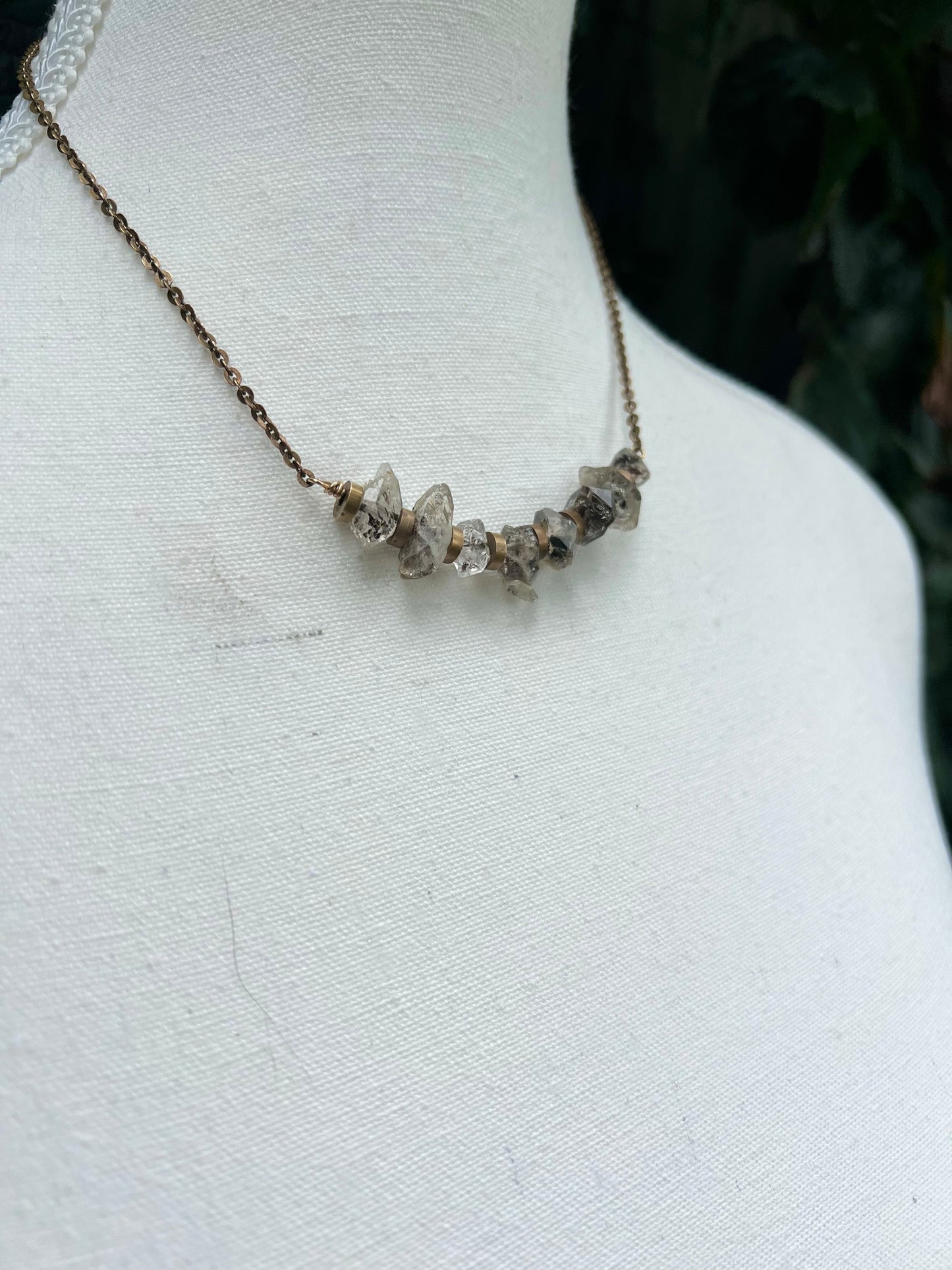 RAINY DAY FLASH SALE-Double Terminated Phantom Quartz Points Necklace