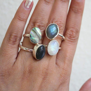 Cosmic Shimmer- Labradorite size 10 Ring