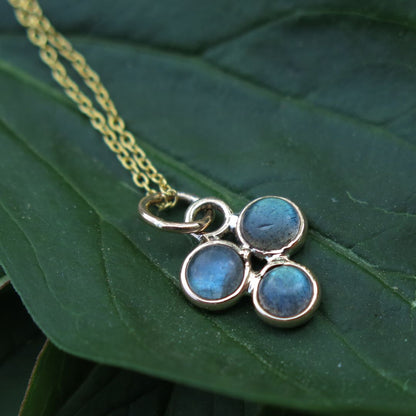 Salome-Labradorite and 14k Gold Pendant
