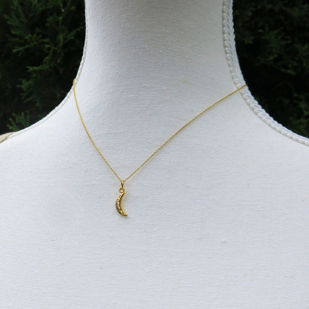 Nocturne Pendant- 14k Gold, Salt and Pepper Diamonds