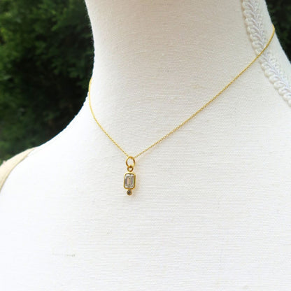 Rayne-Moissanite, Diamond, and 14k Gold Pendant