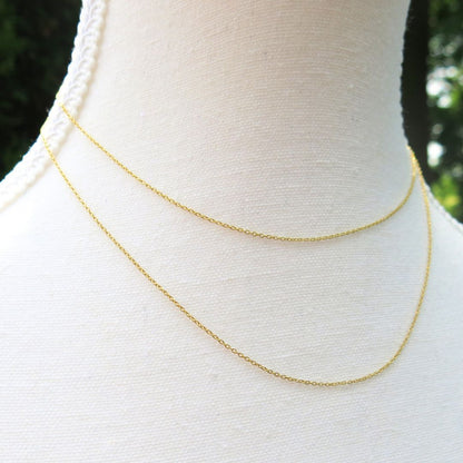 14k Gold Chain Necklace- Pick 14" or 16"