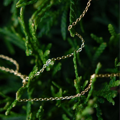 14k Gold Chain Necklace- Pick 14" or 16"
