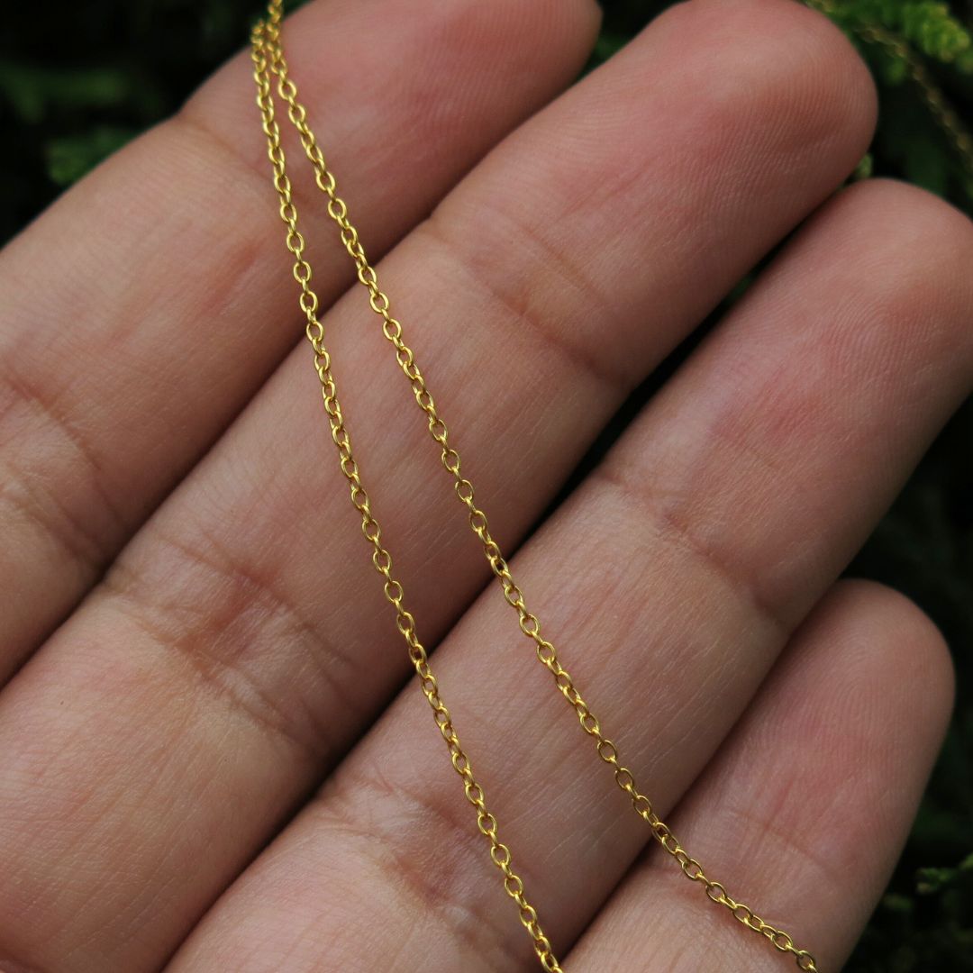 14k Gold Chain Necklace- Pick 14" or 16"
