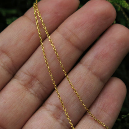 14k Gold Chain Necklace- Pick 14" or 16"