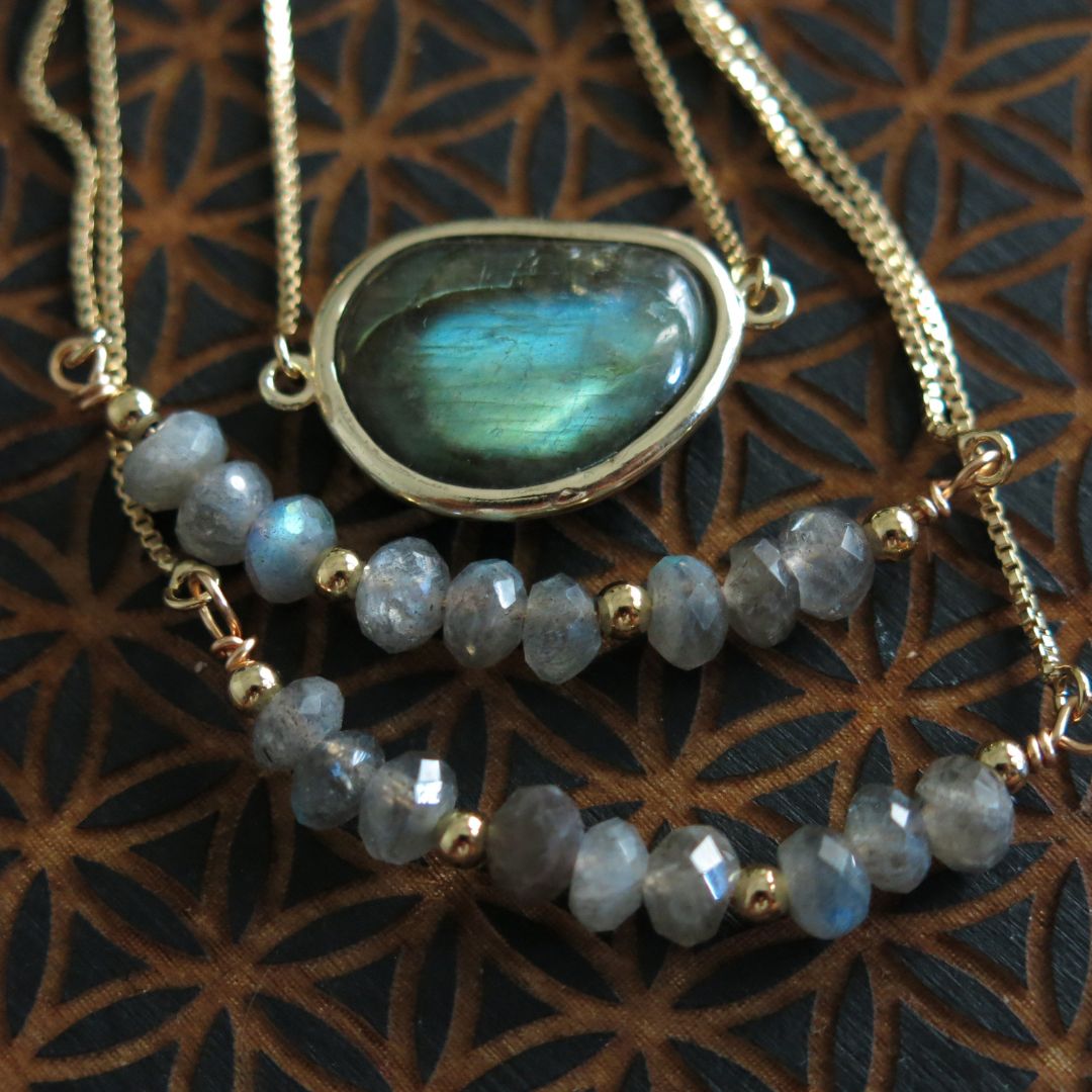 Pick your Adjustable Labradorite Bracelet