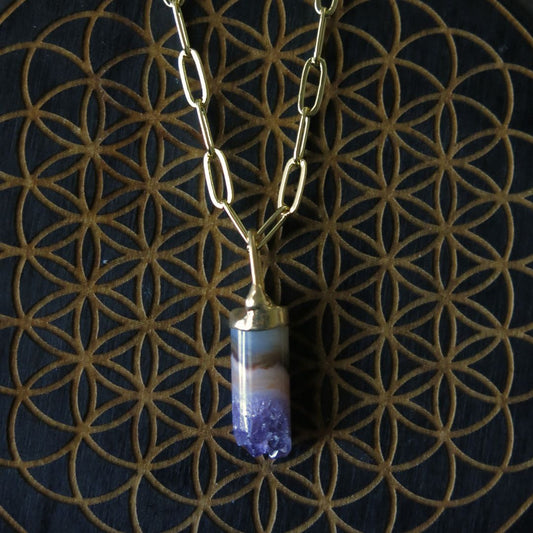 Violet Edge- Amethyst Necklace