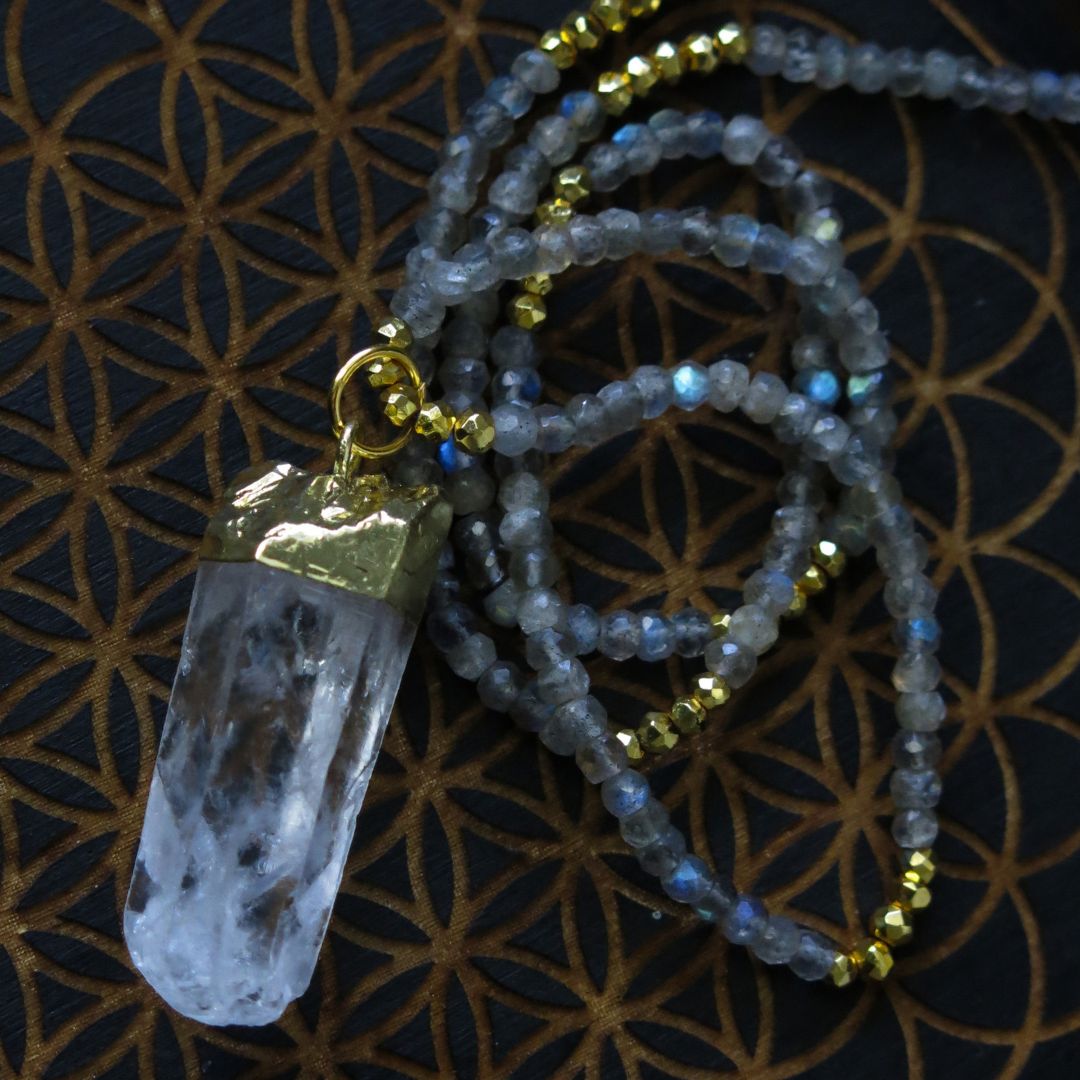 Labradorite Lemuria- Wrap-around Necklace