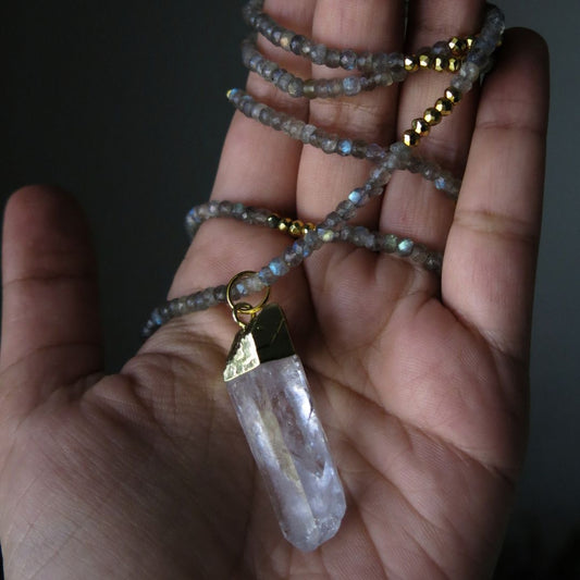 Labradorite Lemuria- Wrap-around Necklace