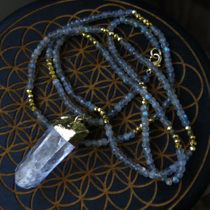 Labradorite Lemuria- Wrap-around Necklace