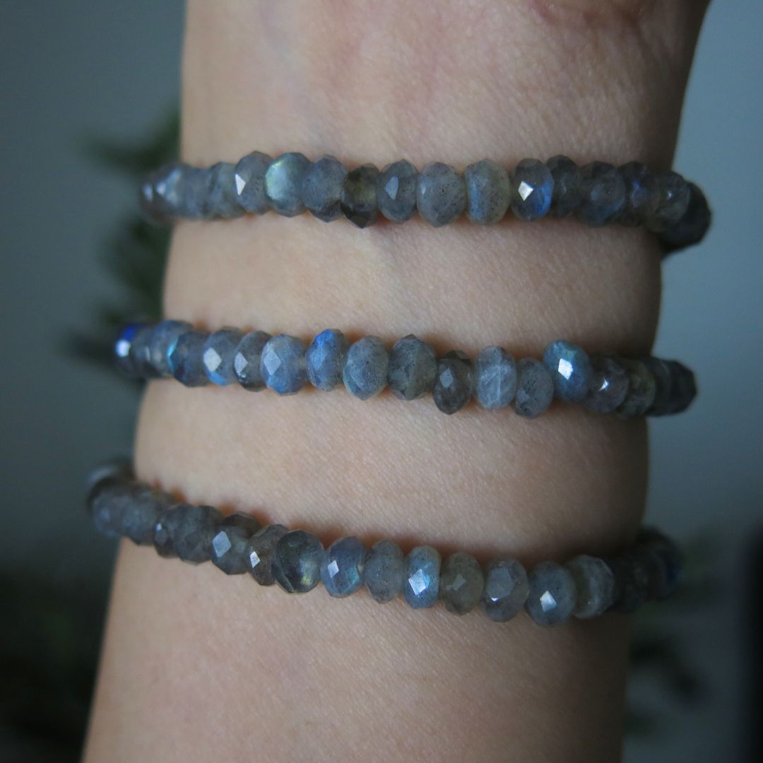 Pick your Bracelet- Slice of the Cosmos Labradorite and Agate Bracelet