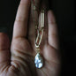 Venusian Vixen- Pearl Paperclip Necklace