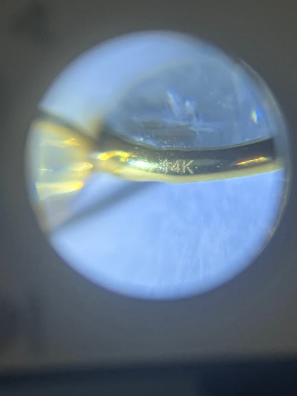 Lumia- Moonstone, Diamond, and 14k Gold Pendant