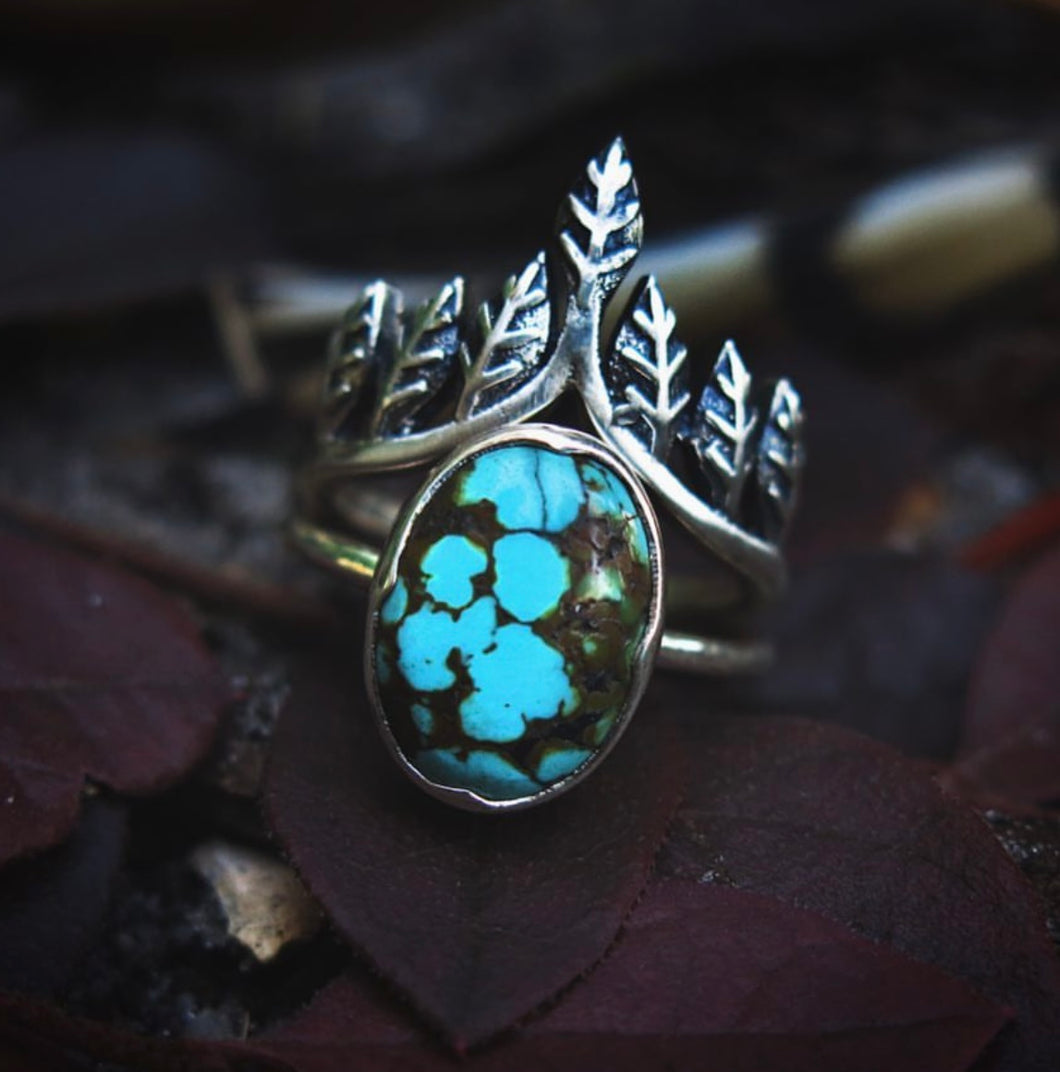 Crown of Leaves Stackable Ring- Pick Your Size