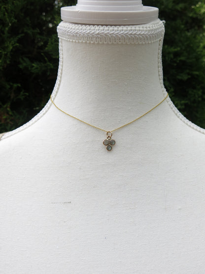 Salome-Labradorite and 14k Gold Pendant