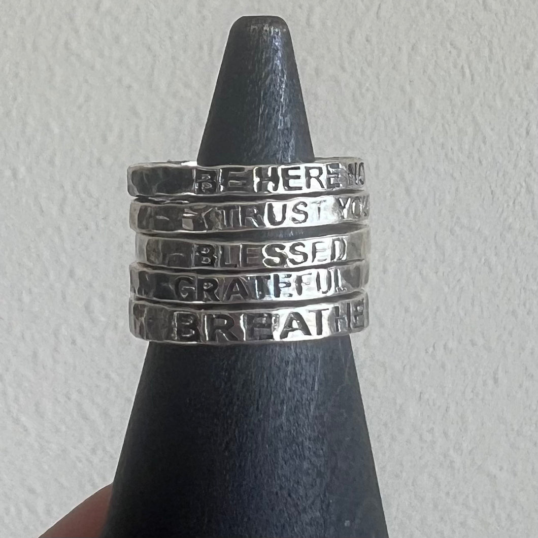 FLASH SALE Affirmation Rings Size 9