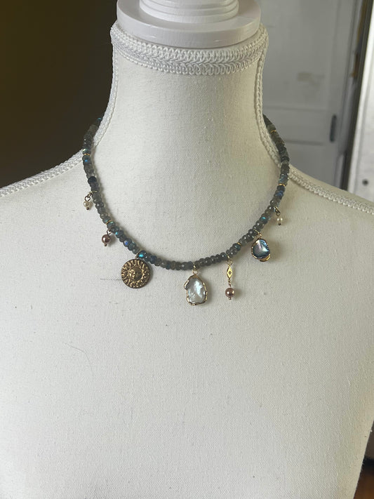 RAINY DAY FLASH SALE-Mermaid's Treasures- Charm Necklace