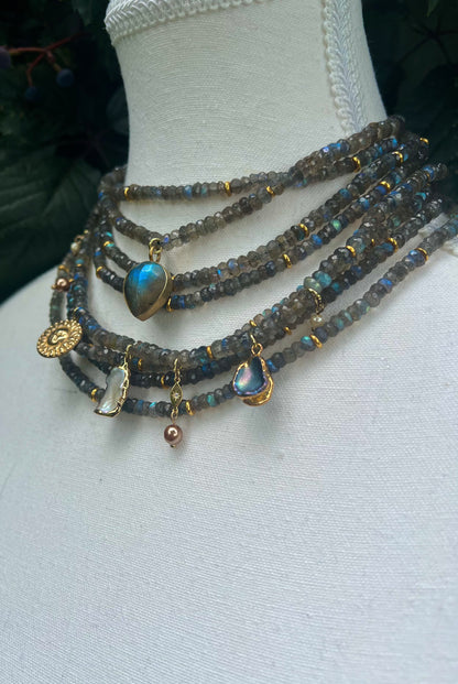RAINY DAY FLASH SALE- AAA GRADE Shimmering Cosmos Labradorite Necklaces (Pick your length)