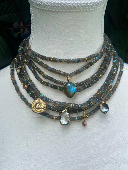 RAINY DAY FLASH SALE- AAA GRADE Shimmering Cosmos Labradorite Necklaces (Pick your length)