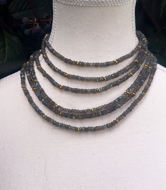 RAINY DAY FLASH SALE- AAA GRADE Shimmering Cosmos Labradorite Necklaces (Pick your length)