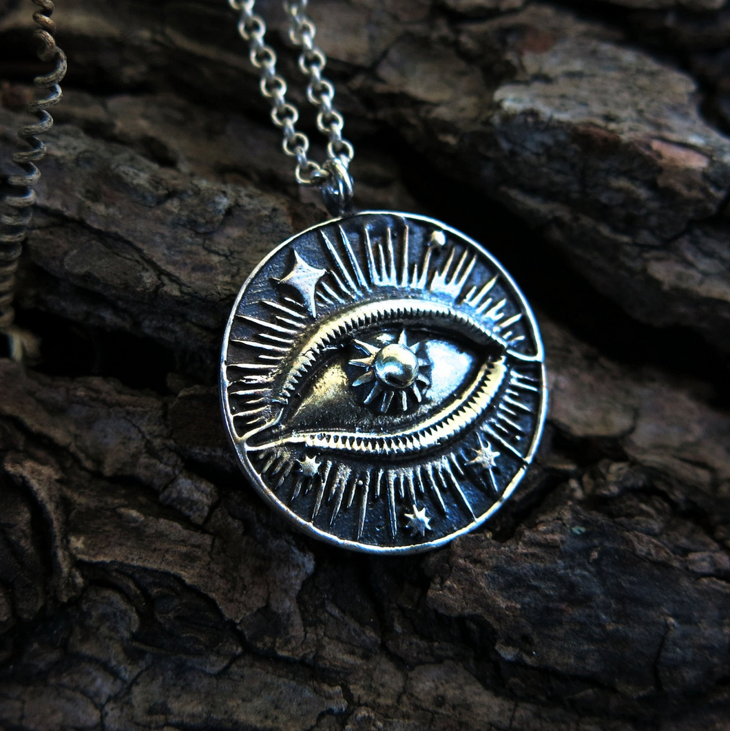 Cosmic Visions Sterling Silver Necklace