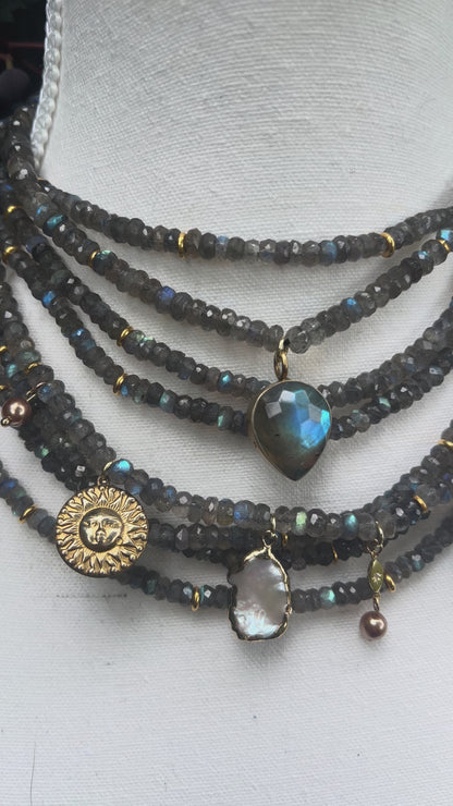 RAINY DAY FLASH SALE- AAA GRADE Shimmering Cosmos Labradorite Necklaces (Pick your length)