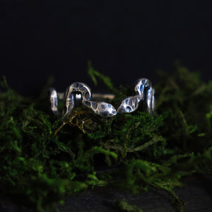 Serpentine Stacker Sterling Silver Ring