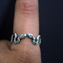 Serpentine Stacker Sterling Silver Ring