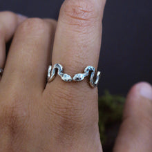 Serpentine Stacker Sterling Silver Ring